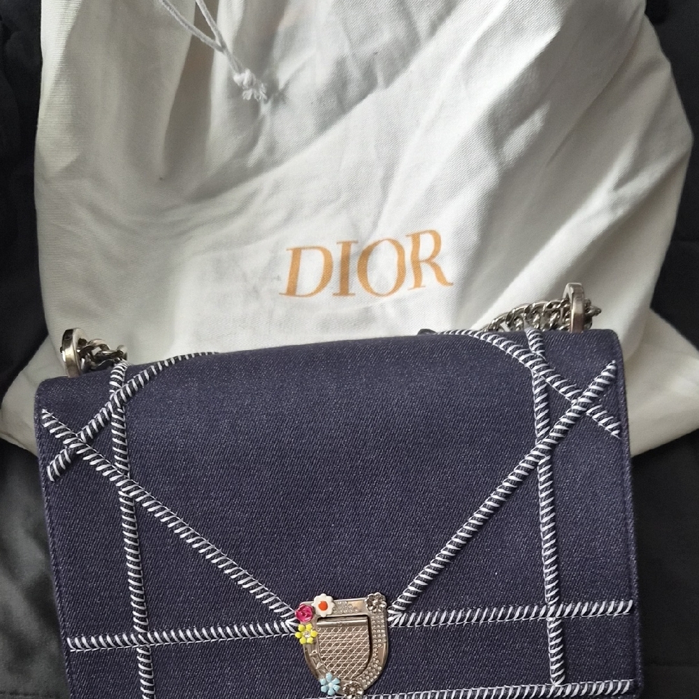 Dior Crossbody Bag with Silver Accents